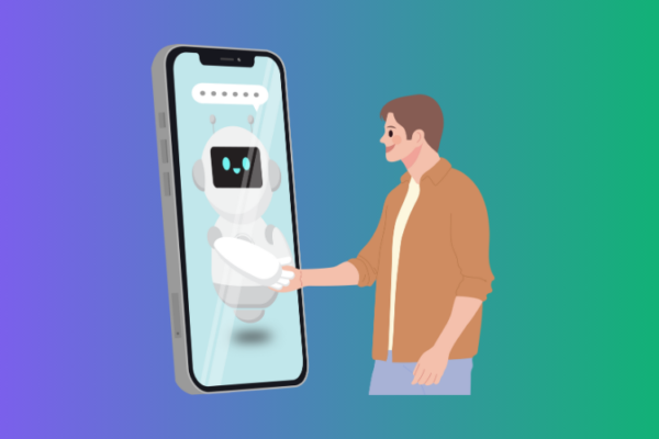 Illustration of AI-driven ads delivering personalized content to diverse users, showcasing deep learning’s role in enhancing ad relevance and engagement.