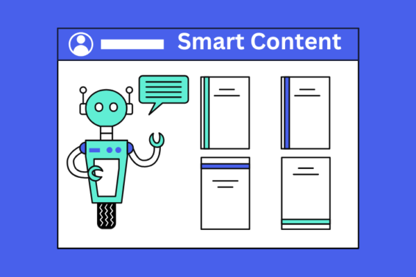 Illustration of AI-driven content adapting in real-time to user preferences, showcasing the power of smart content personalization.