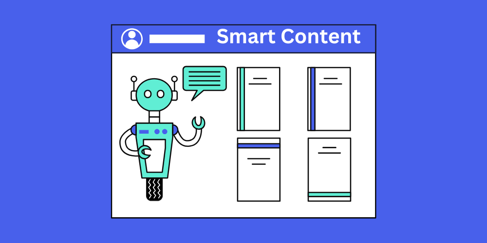 Illustration of AI-driven content adapting in real-time to user preferences, showcasing the power of smart content personalization.