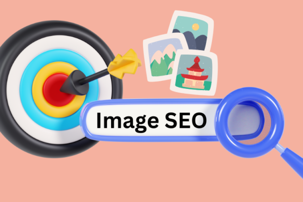 Illustration of Search Bar showing showing Image SEO. Trying to convey how image SEO is done to boost more traffic through image optimization.