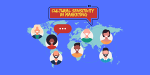 Illustration of diverse cultural elements in a marketing campaign, emphasizing the importance of cultural sensitivity in reaching global audiences.