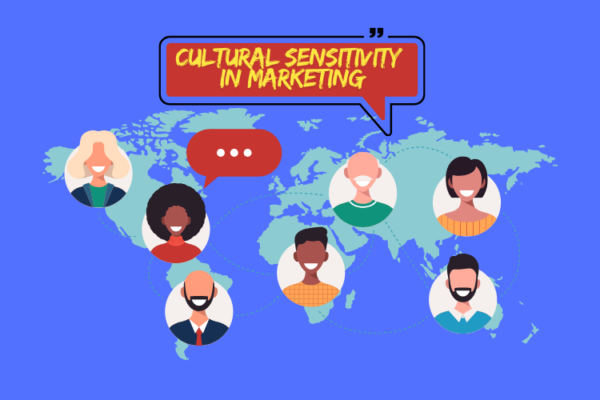 Illustration of diverse cultural elements in a marketing campaign, emphasizing the importance of cultural sensitivity in reaching global audiences.