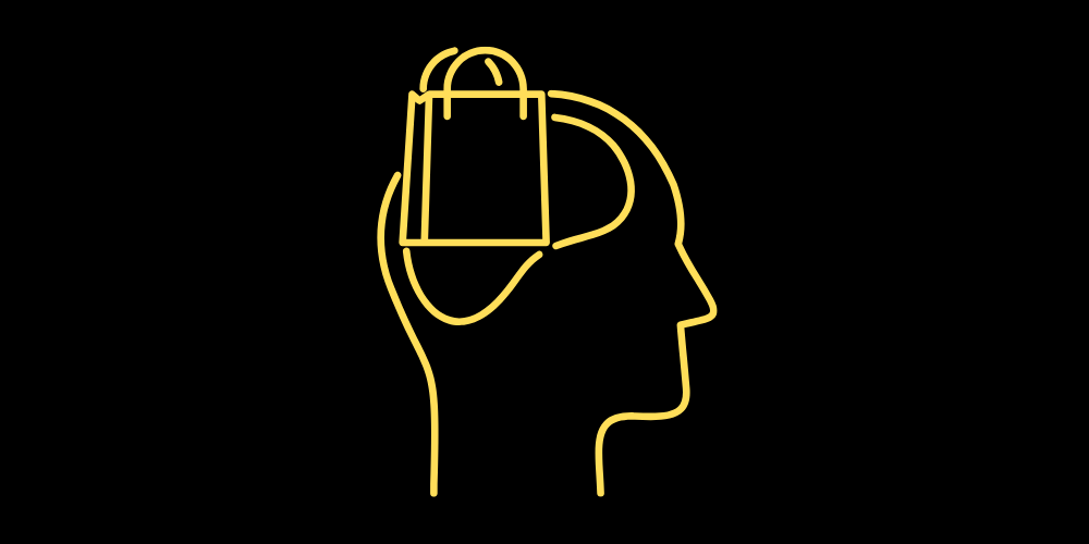 Illustration of a brain symbol, showcasing the use of emotional triggers in neuromarketing to create impactful campaigns.