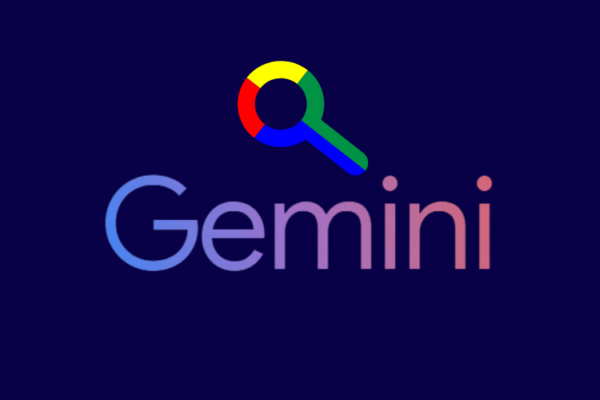 Graphic of Google Gemini's AI logo, illustrating its integration into digital marketing strategies for enhanced targeting and insights.